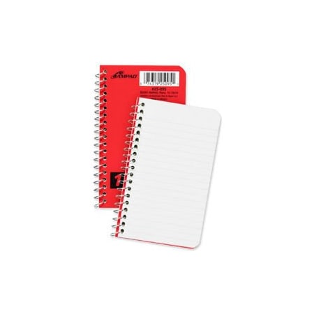 Ampad Wirebound Pocket Memo Book, College/Narrow Rule, 4 x 6, 40 Sheets/Pad, 3 Pads/Pk 45094